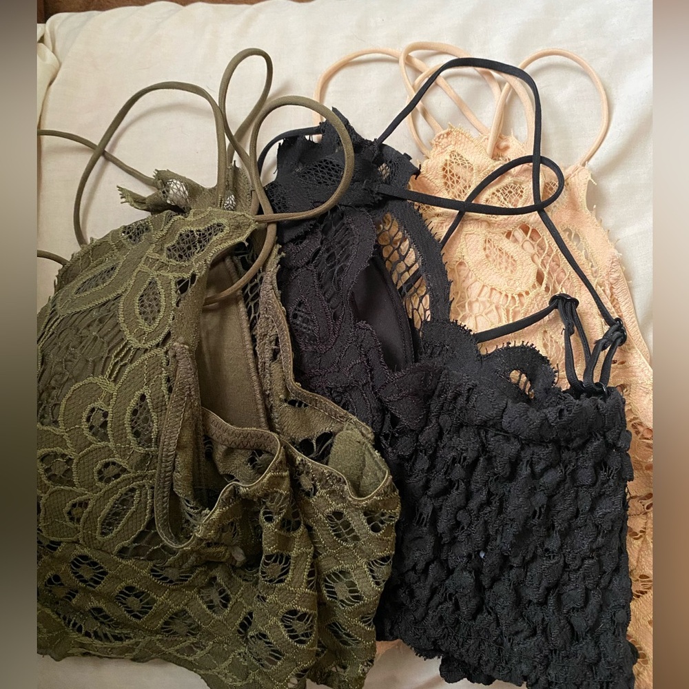 Set of 3 bralettes